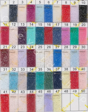 shiny glitter tulle evening dress fabric color chart