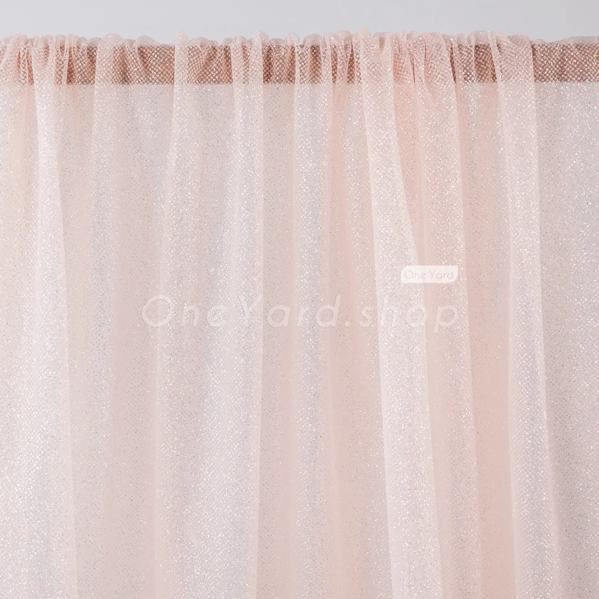 Shiny Pink Tulle Fabric