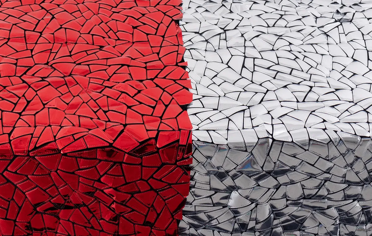irregular mirror sequin fabric