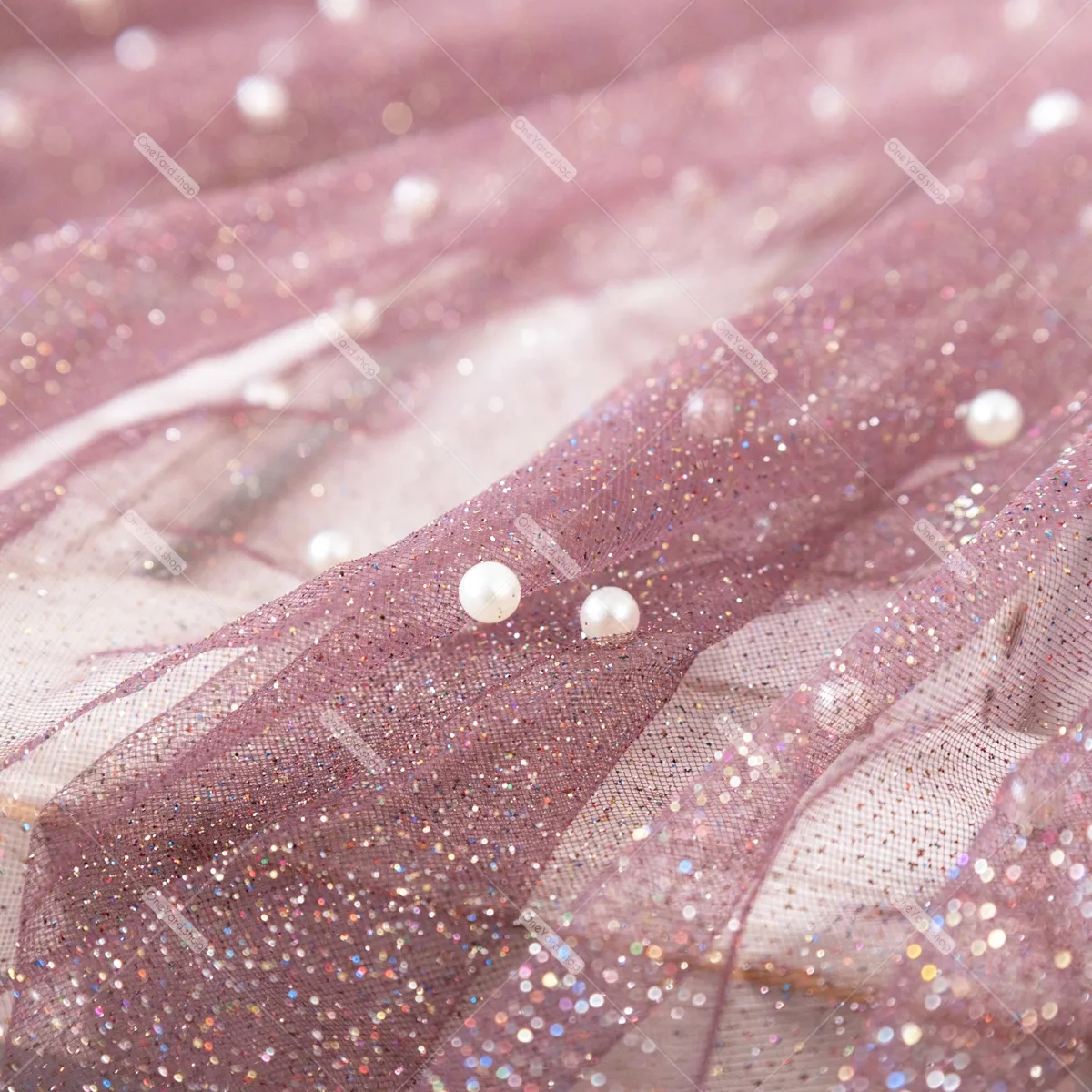 pearled mahogany ombre mesh fabric pearled mahogany ombre mesh fabric