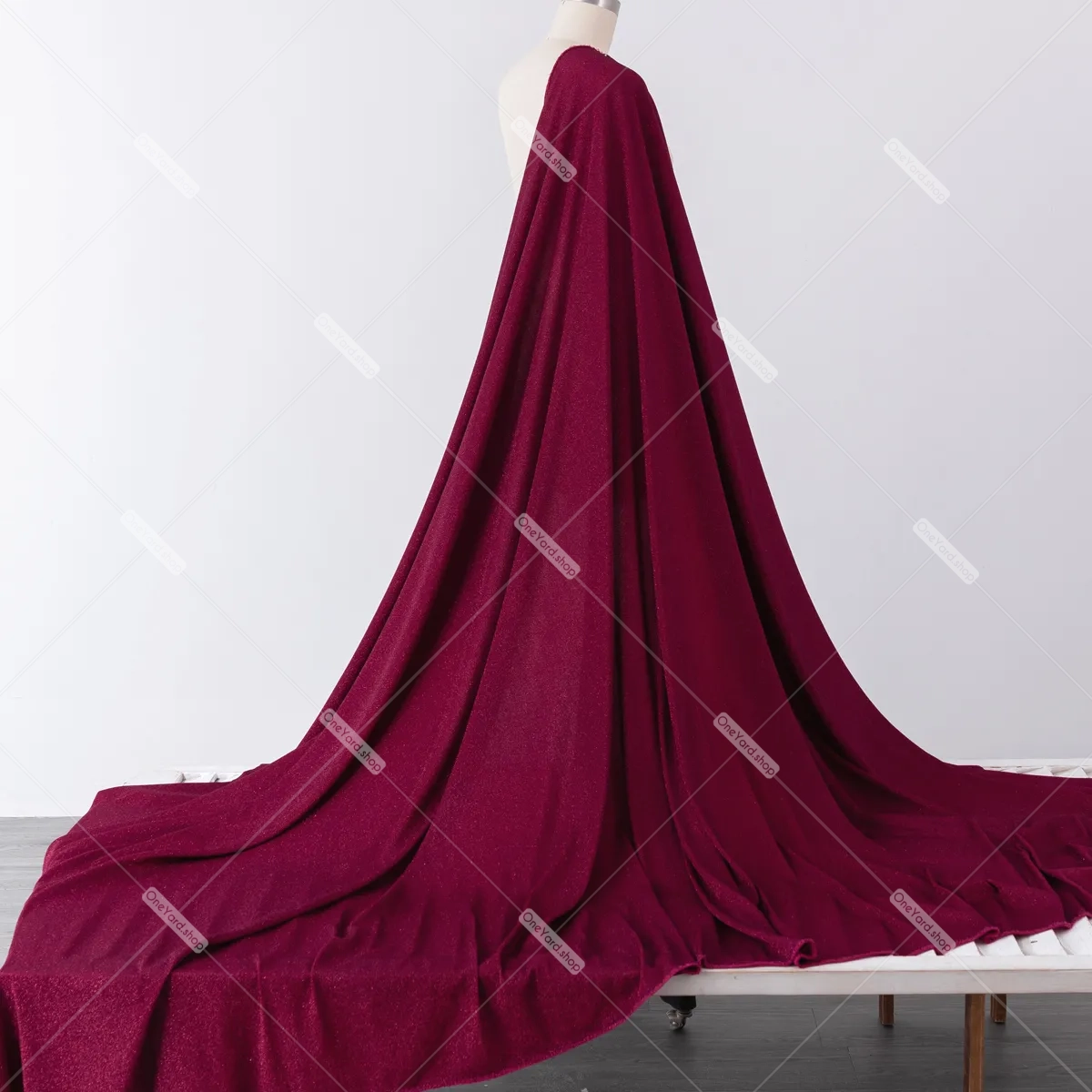 slightly light soft and stretchy merlot lurex fabric slightly light soft and stretchy merlot lurex fabric