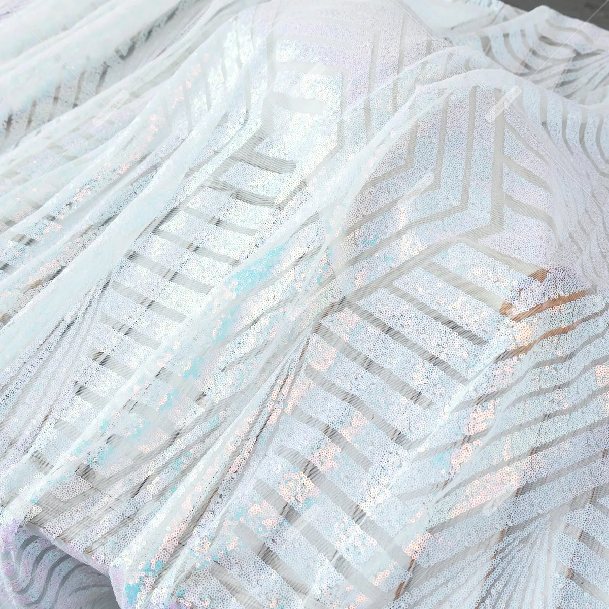 bombshell stripe pattern pink and blue iridescent white sequin fabric bombshell stripe pattern pink and blue iridescent white sequin fabric