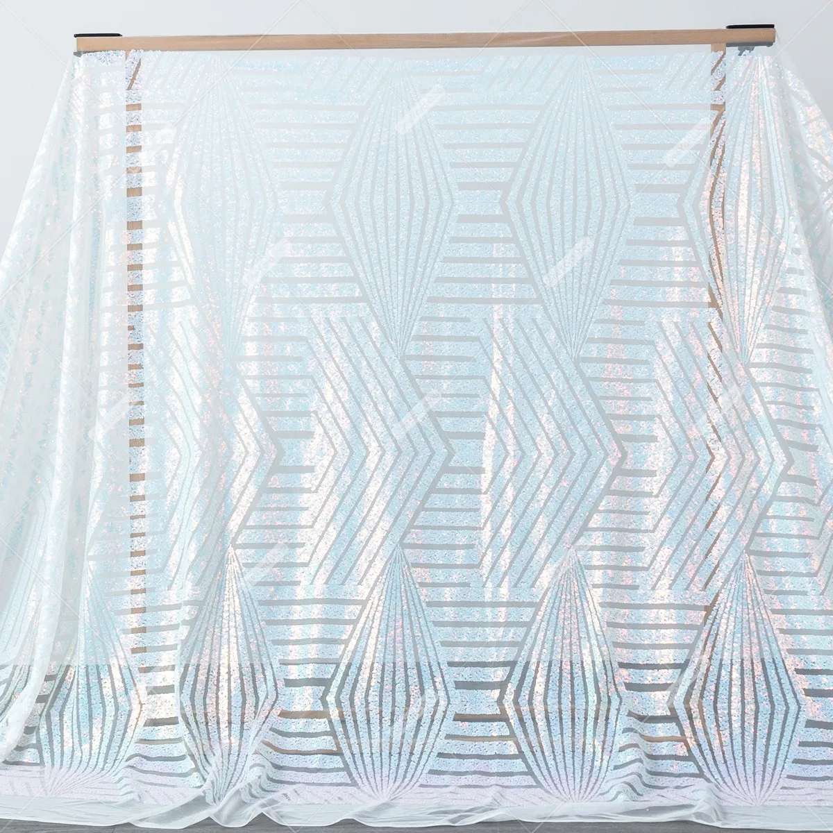 geometric stripe pattern iridescent sequin material for decorations geometric stripe pattern iridescent sequin material for decorations