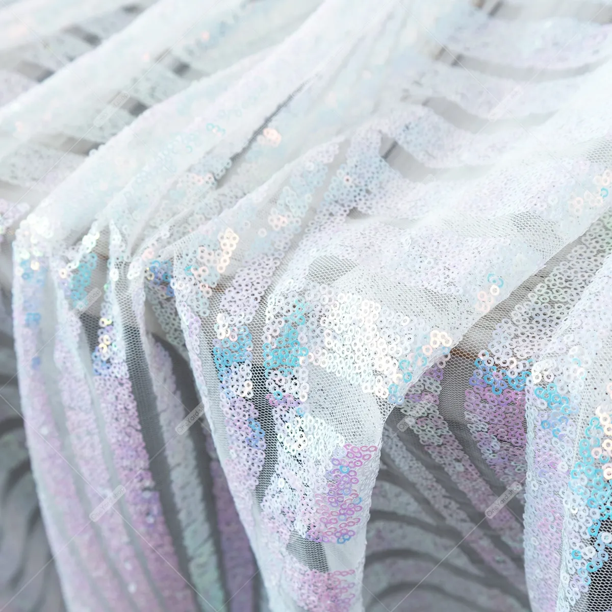 pink and blue iridescent white sequin with bombshell stripe patterns pink and blue iridescent white sequin with bombshell stripe patterns