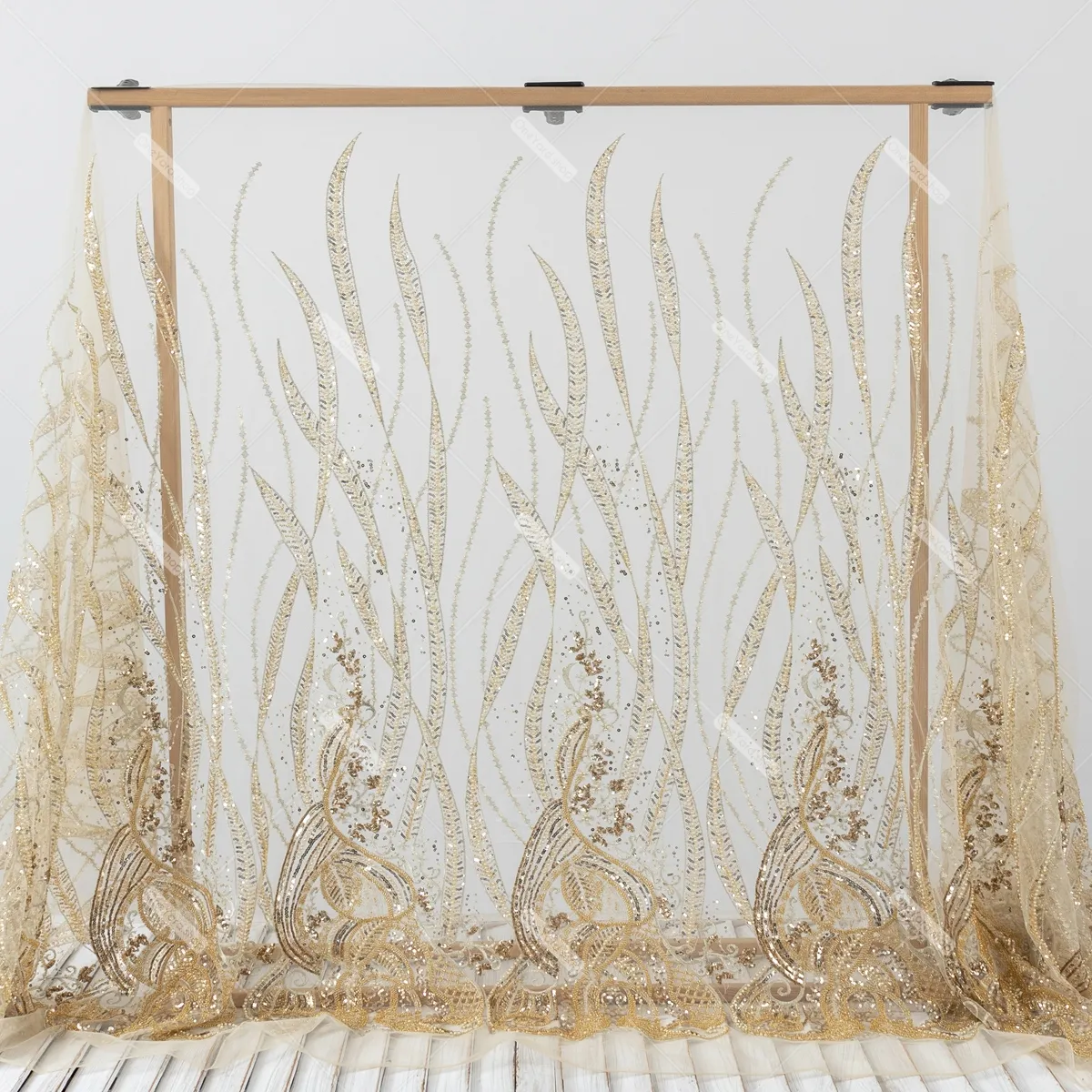 champagne bead pearl sequin abstract beading fabric champagne bead pearl sequin abstract beading fabric