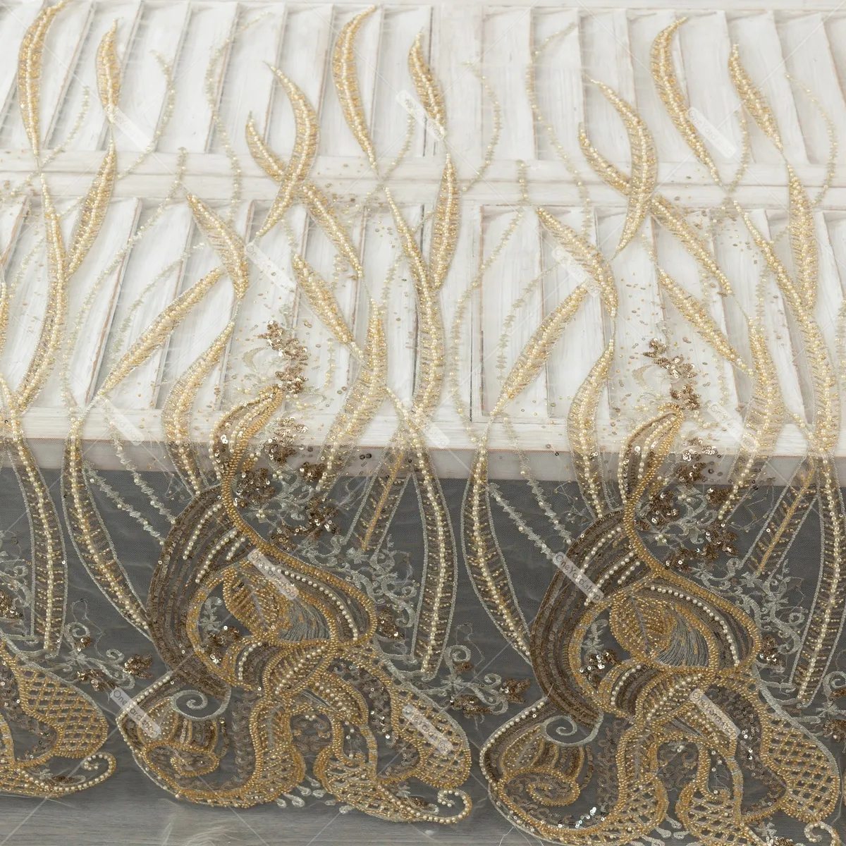 champagne metallic beading fabric for event decorations champagne metallic beading fabric for event decorations