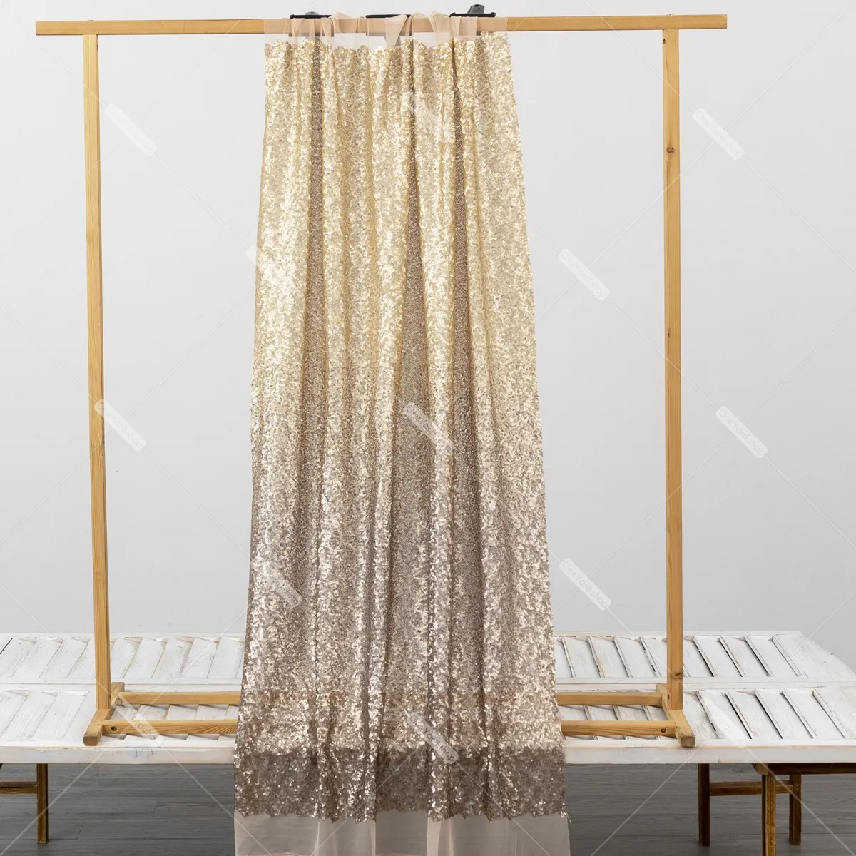 ombre matte tan to mocha sequin fabric for decorations