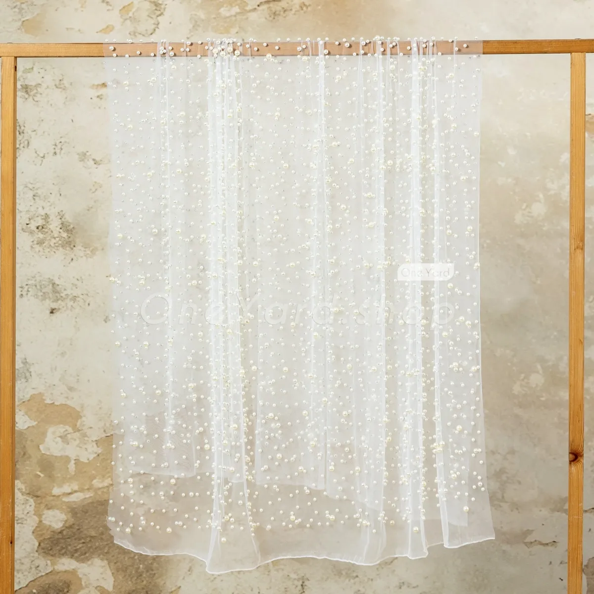 【euw】nuance quilting tulle outer / ivory Cali Fabrics | Ivory 54