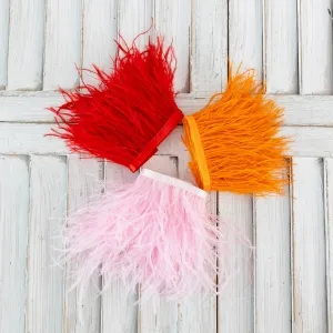 ostrich hair fabric for prom dresses