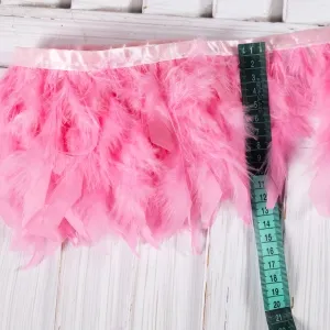 multi color fluffy turkey feathers for dress trains