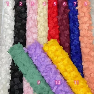 3d flower embroidery mesh fabric color chart