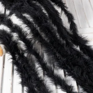 Deluxe Black Turkey Feathers Marabou Fluffy Boa