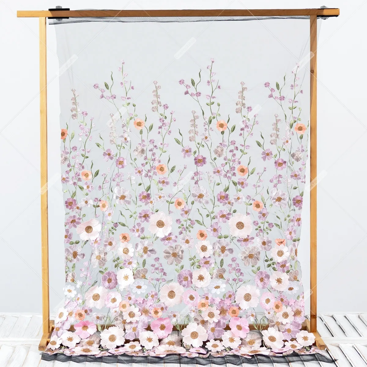delicate pink 3D floral embroidery black mesh fabric by the yard delicate pink 3D floral embroidery black mesh fabric by the yard