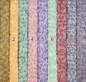 romantic ombre 3d flower embroidery fabric by the yard