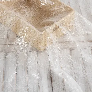 luxury beaded floral lace material for making wedding dresses