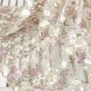 embroidery flower lace fabric