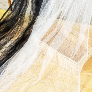 soft and lightweight off white fashion lace material