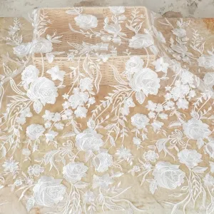 flower pattern designer bridal lace