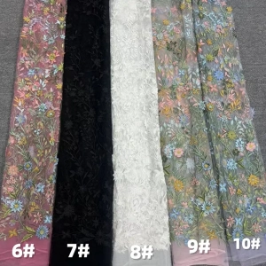various flower blossom embroidery fabric color chart