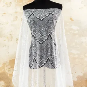 rustic floral pattern off white cheap lace fabric