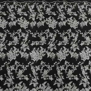 graceful floral pattern wedding lace fabric by the yard