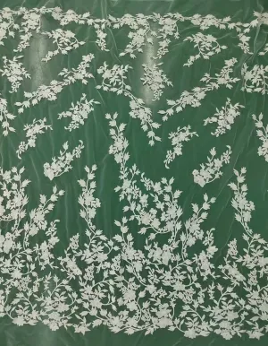 ethereal gradient climbing floral vine lace fabric