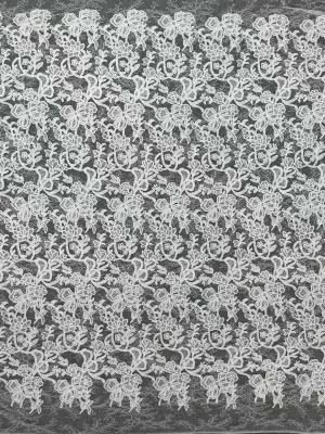 sweet bowknot floral vine embroidered lace fabric