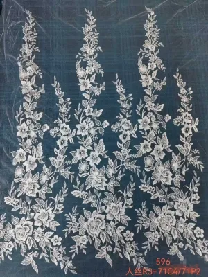 elegant climbing floral vine embroidered lace fabric