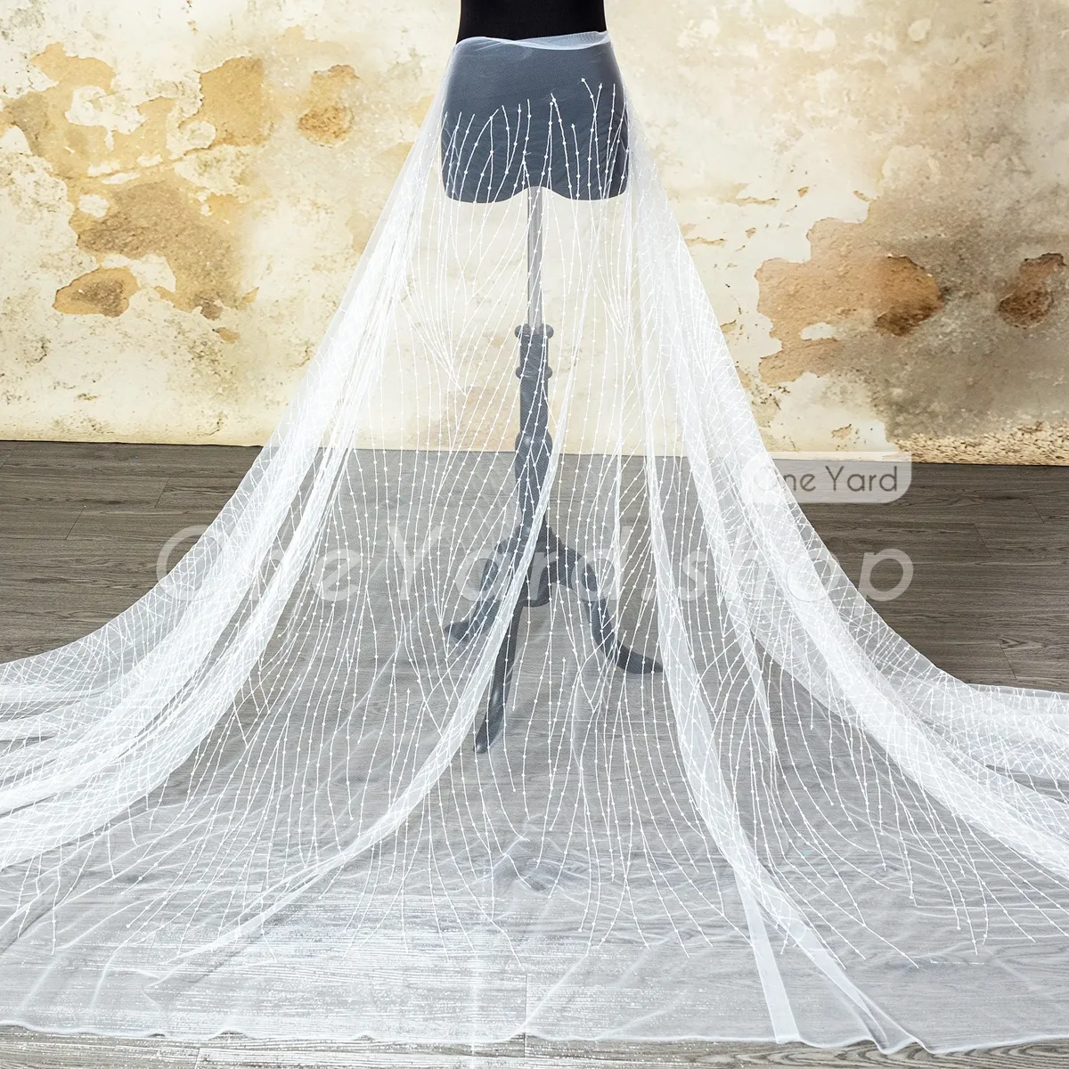 modern dotted wavy line mesh lace fabric modern dotted wavy line mesh lace fabric
