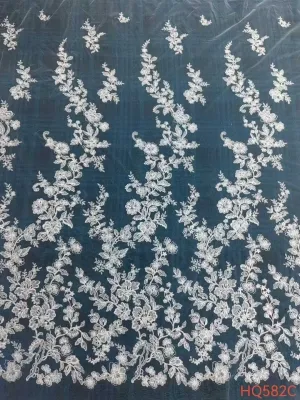 romantic trailing floral s curve embroidered mesh lace