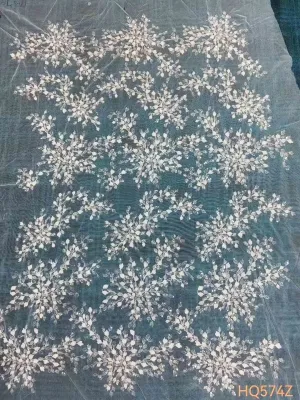 radiant starburst floral cluster embroidered mesh lace