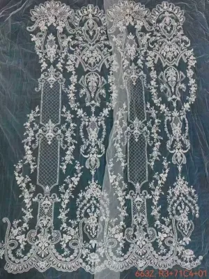 regal sequinned corded architectural panel mesh lace