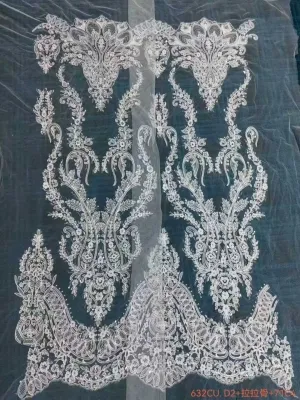 regal corded architectural arch double border mesh lace