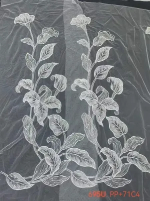 elegant corded calla lily vertical vine mesh lace