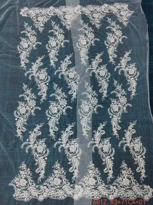 double scalloped border individual swirling floral lace