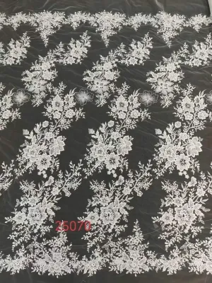 romantic floral lace for bridal gowns and veils