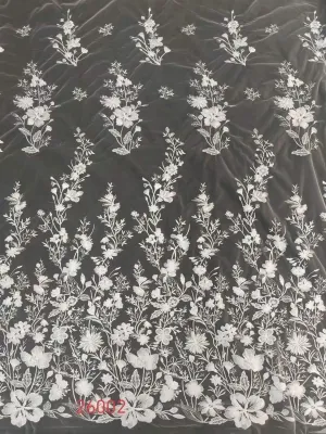 ascending botanical floral garden lace fabric