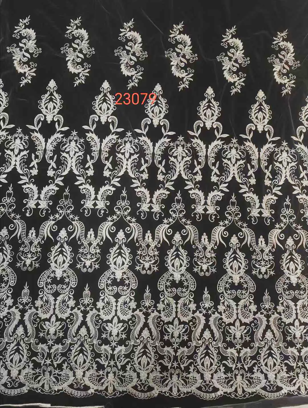 baroque inspired scalloped embroidered lace fabric baroque inspired scalloped embroidered lace fabric