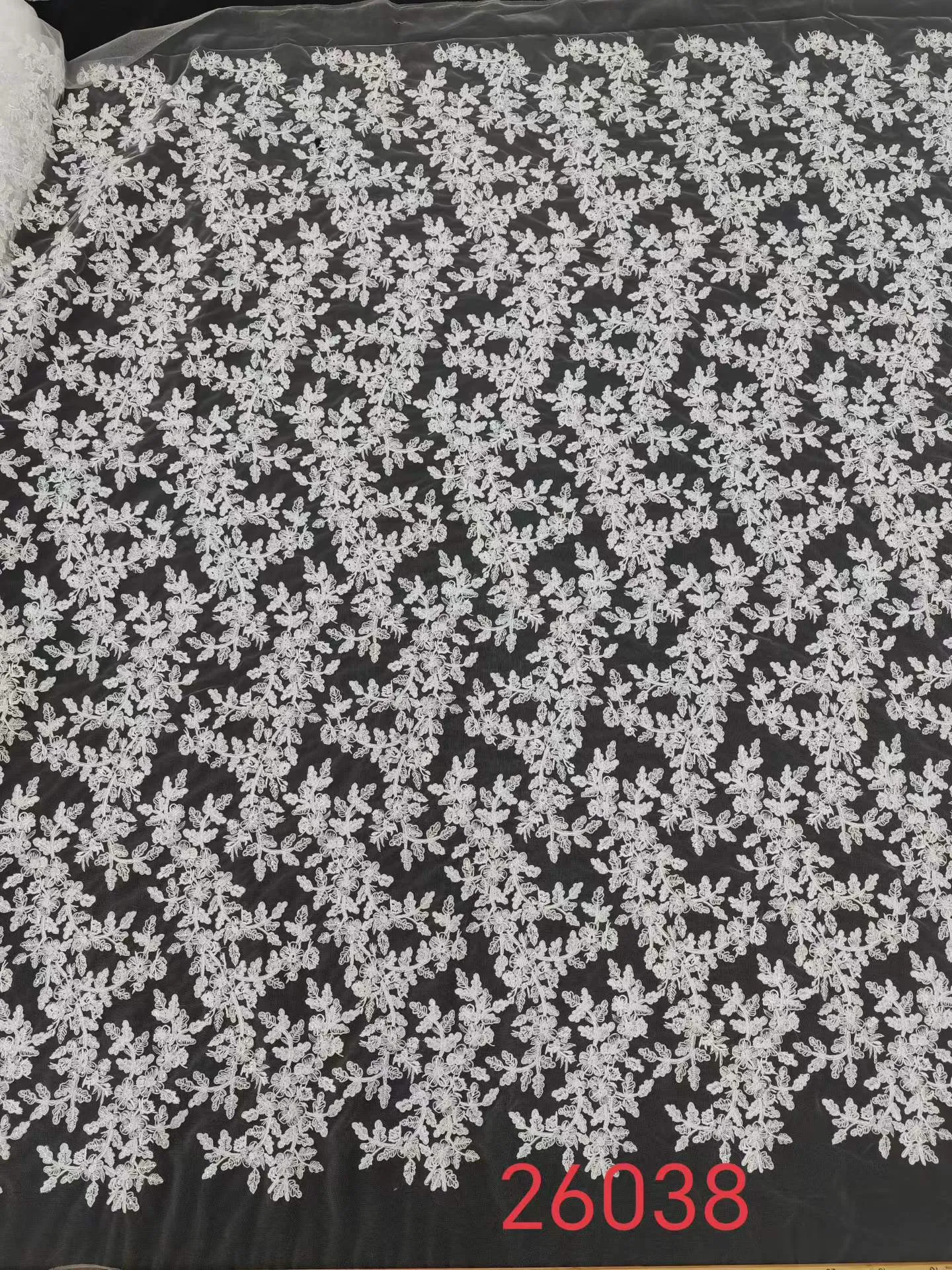 allover dense leafy vine bridal lace fabric by the yard allover dense leafy vine bridal lace fabric by the yard
