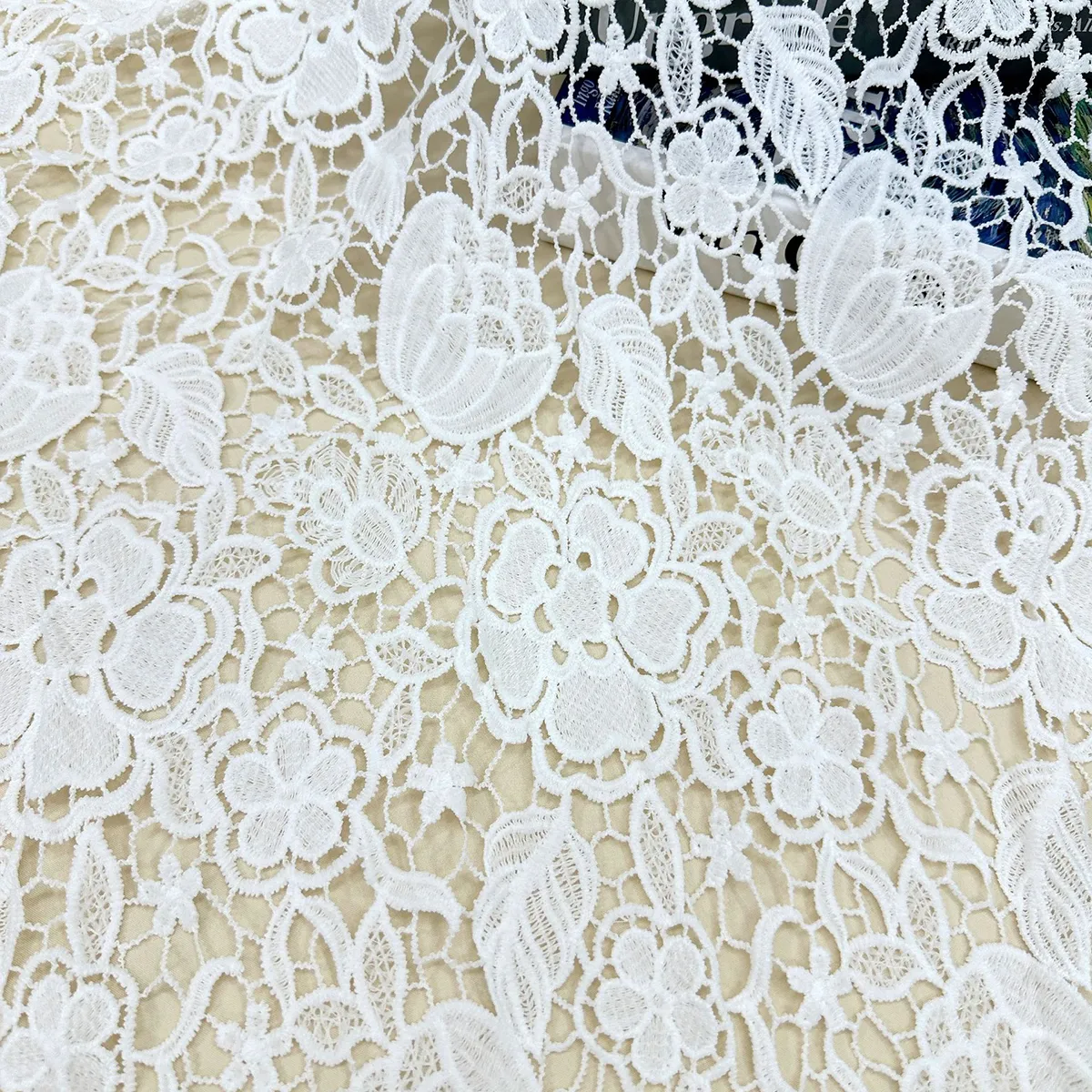 soft milk silk tulip guipure lace fabric soft milk silk tulip guipure lace fabric