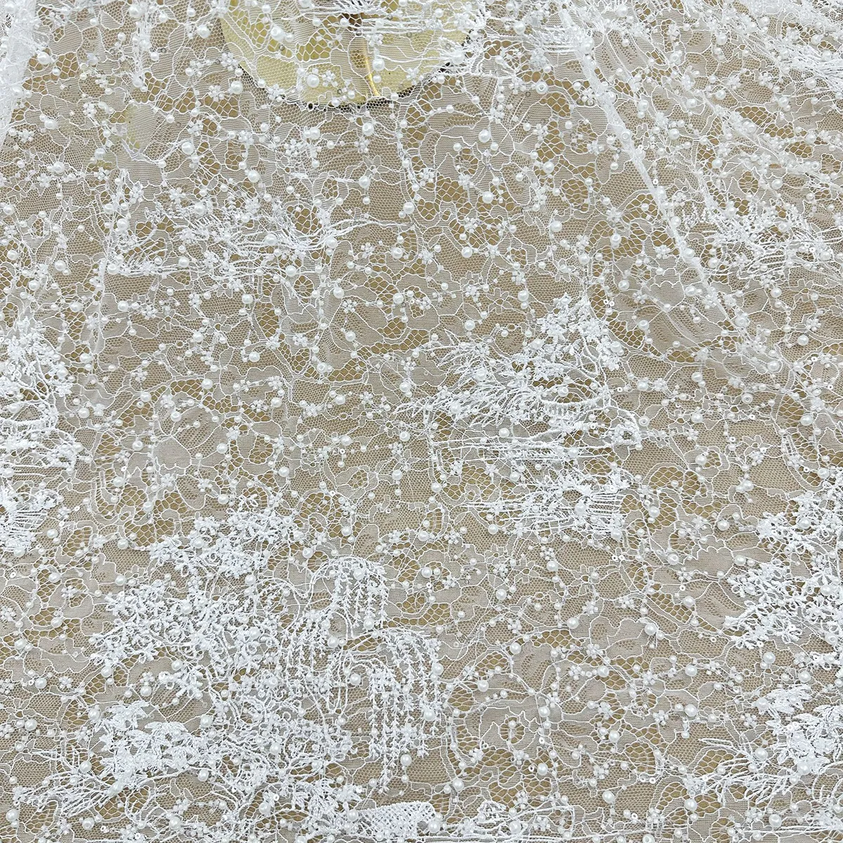 luxury heavy beaded pearl sequined lace luxury heavy beaded pearl sequined lace