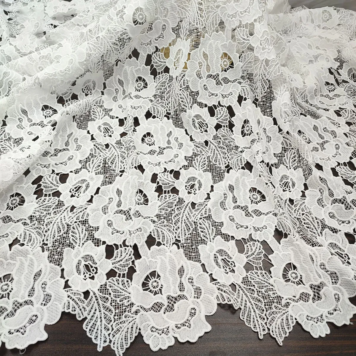 beautiful off white milk silk guipure lace fabric beautiful off white milk silk guipure lace fabric