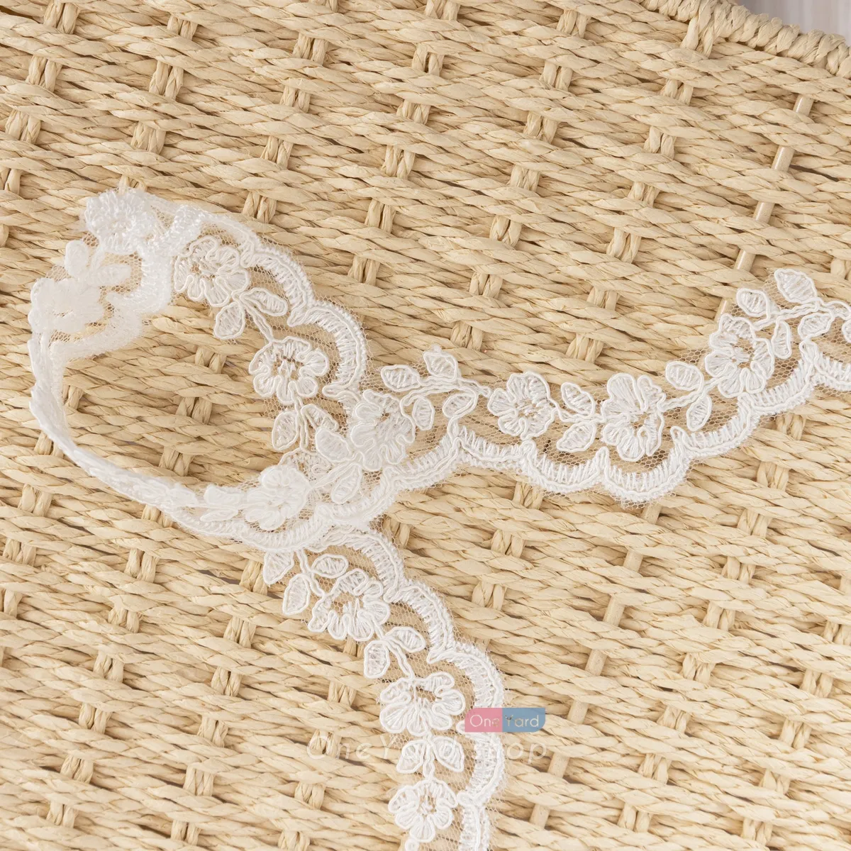 ivory embroidery lace trim for bridal gowns