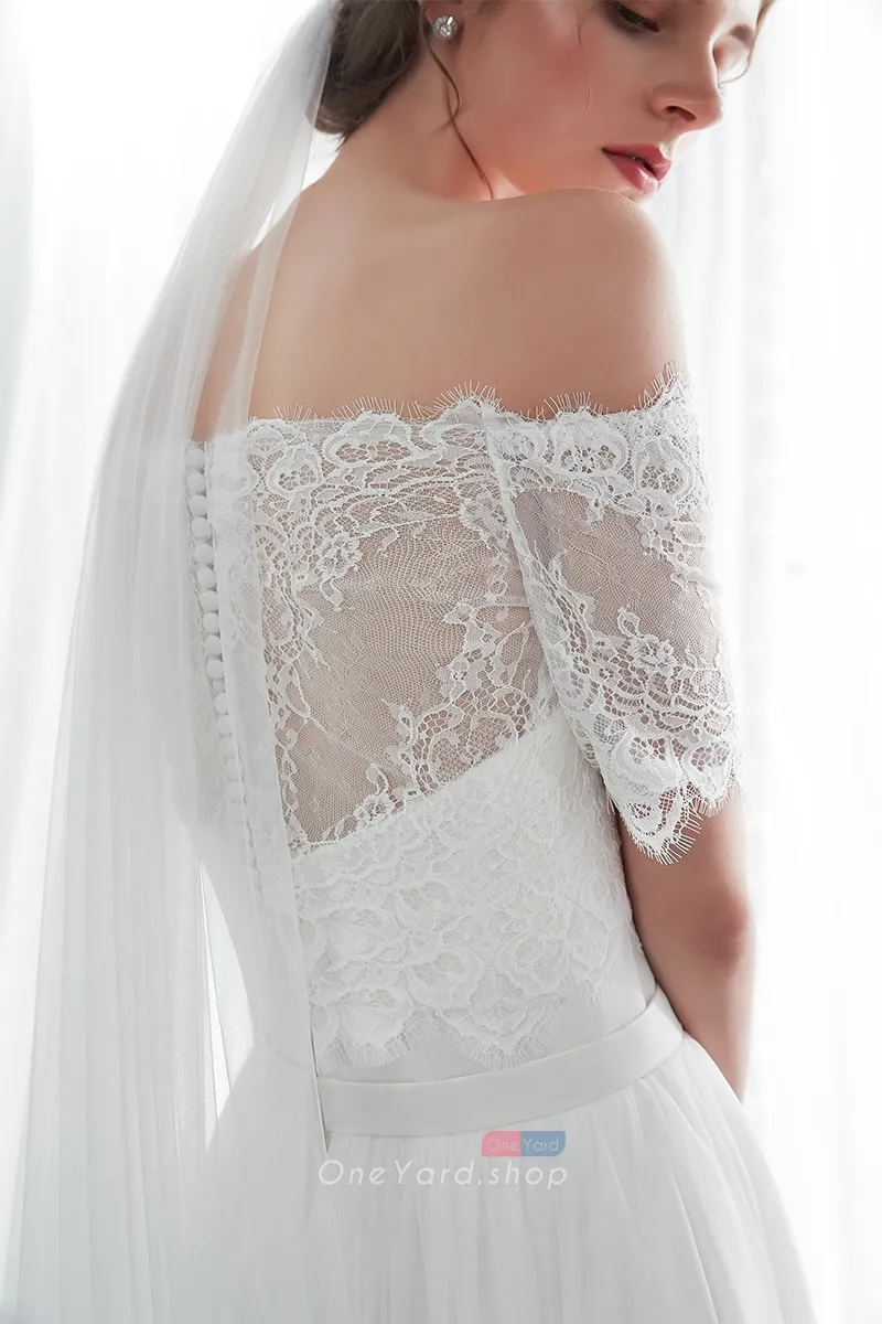 Underlined Eyelash Lace Dress main image 0