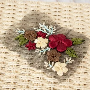 3d embroidery flower applique