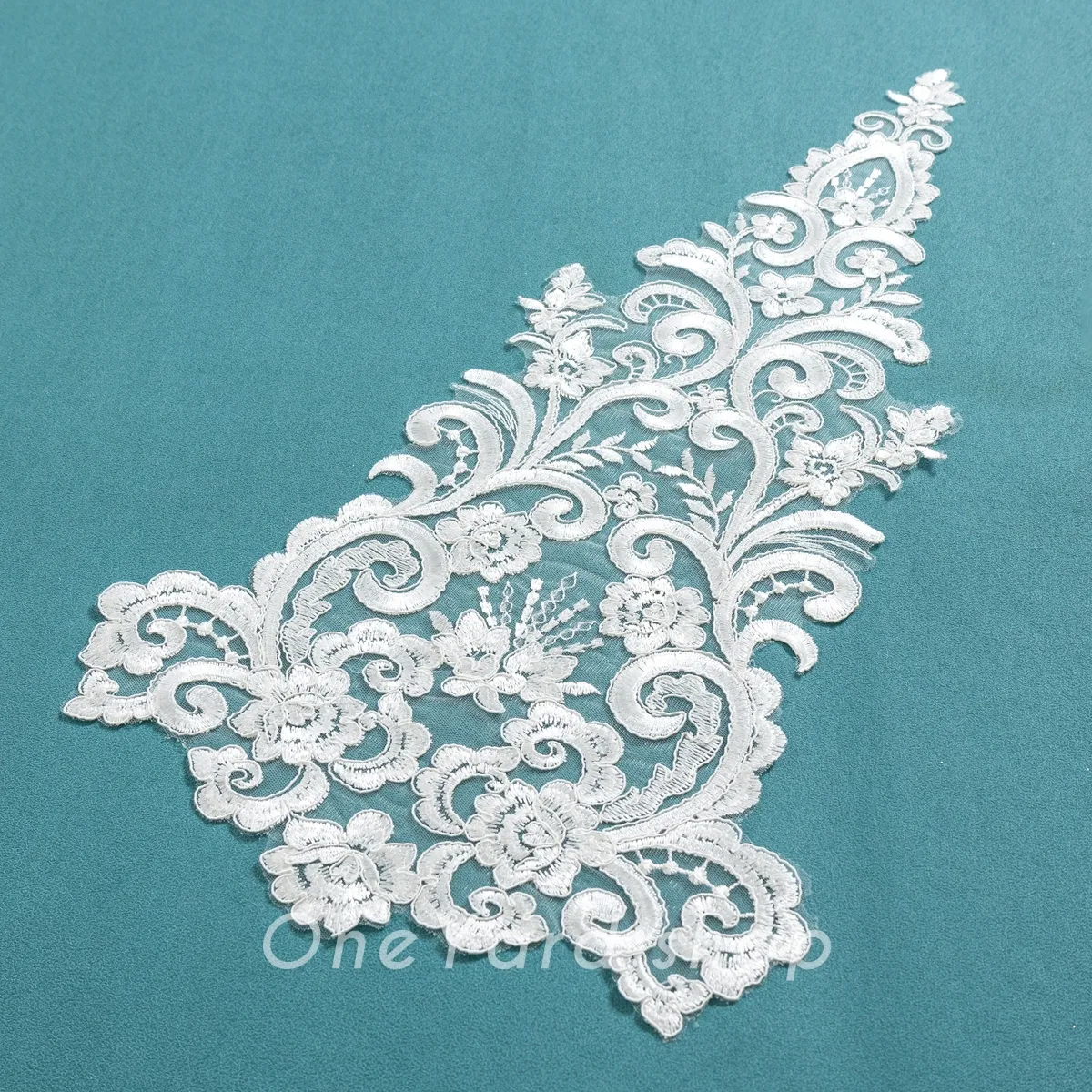 flowers pattern embroidery lace applique