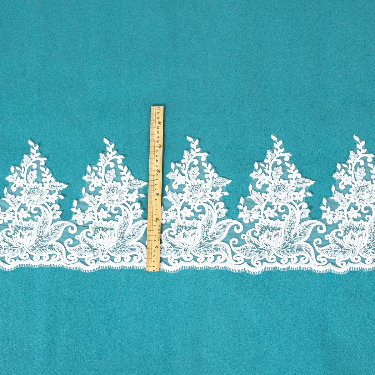 high quality cotton lace trim for vintage inspired bridal wear