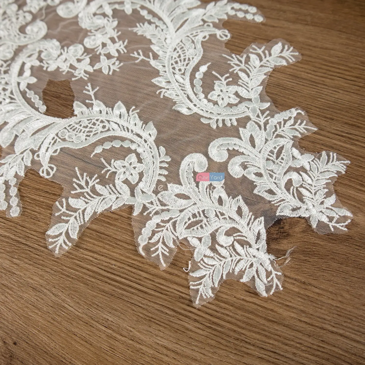 classic floral bridal lace applique