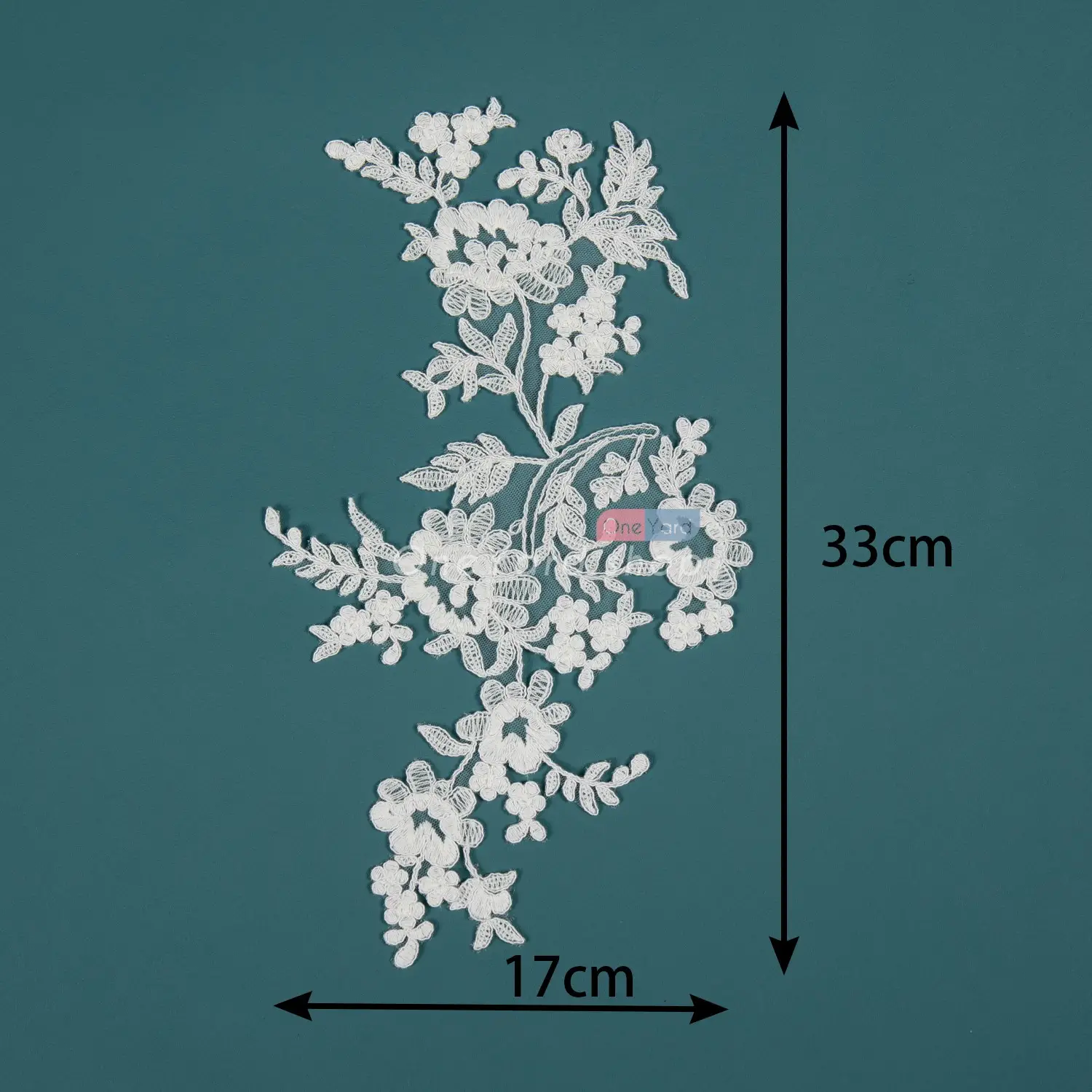 classic floral embroidery lace applique