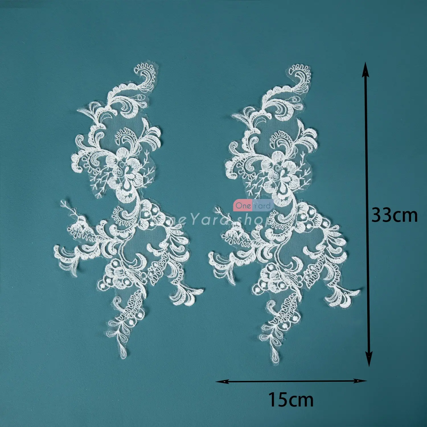 bridal lace applique for wedding dress
